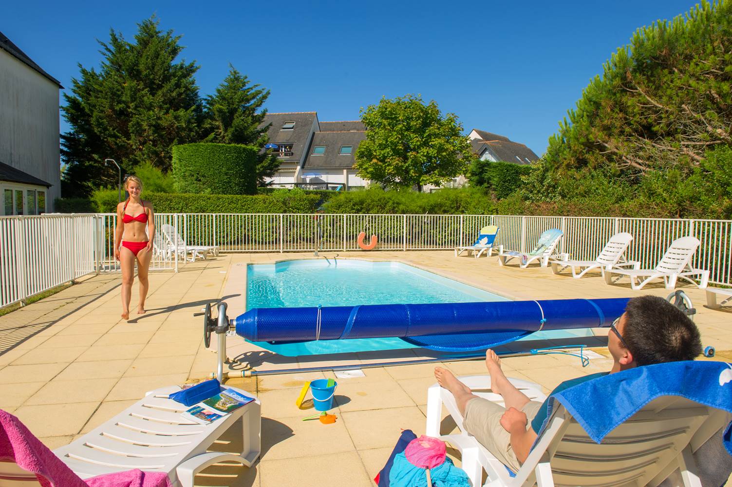 residence-de-tourisme-Goelia-bleue-oceane-Carnac-Morbihan-Bretagne-Sud-piscine ©